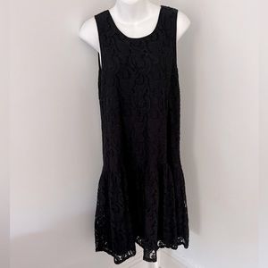 Weston Wear Black Lace Drop Waist Dress